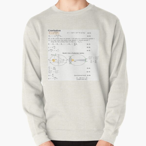 Chapter 6 Formulas, Gravitation Pullover Sweatshirt