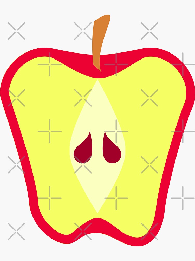 Red Apple Fruit Halved by THPStock