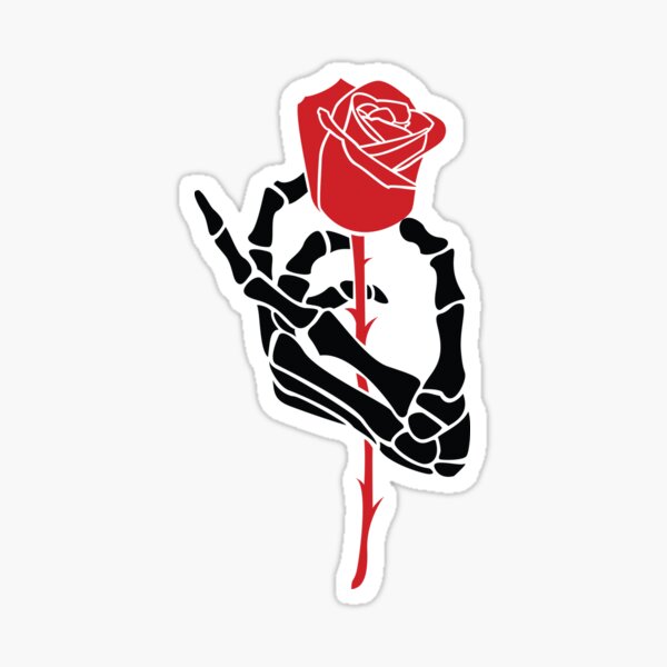 Holding Rose Stickers | Redbubble