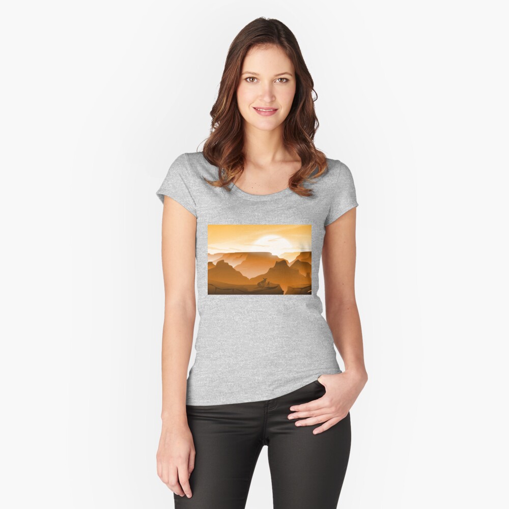 Item preview, Fitted Scoop T-Shirt designed and sold by itsmidnight.