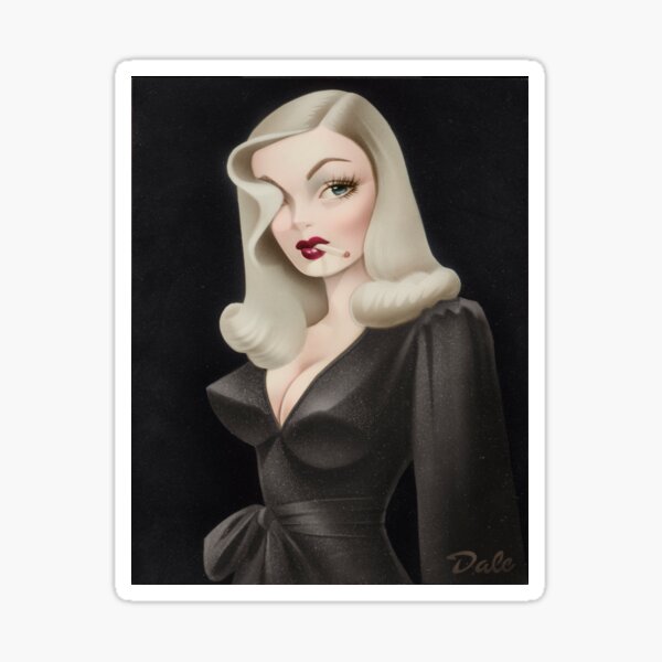 Lovely, Veronica Lake Sticker