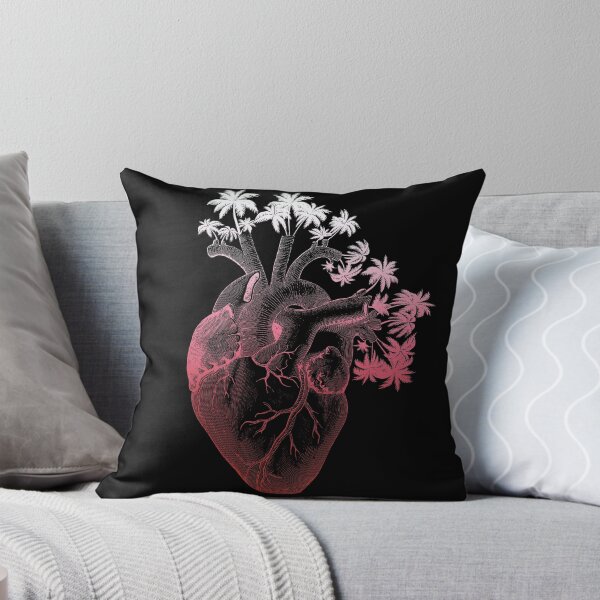 Item preview, Shades of Red Anatomically Correct Human Heart - Palm Trees designed and sold by treszure-chest.