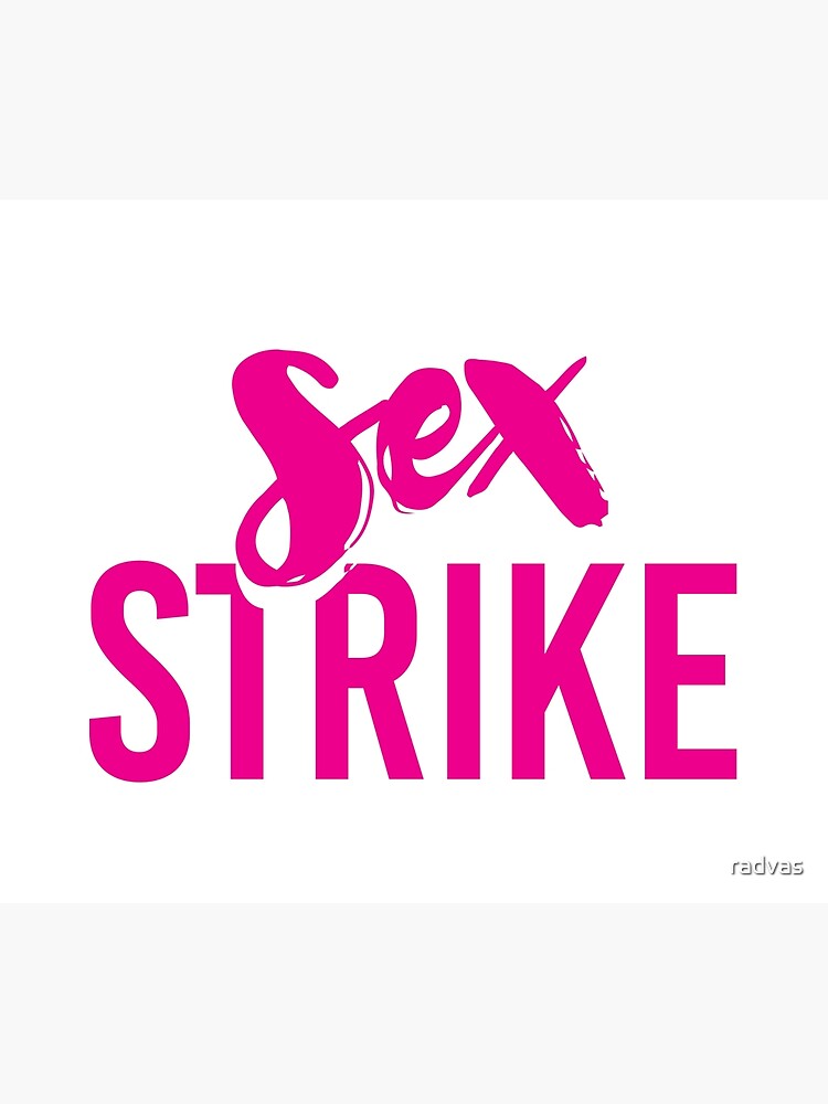 Sex Strike Throw Blanket By Radvas Redbubble 
