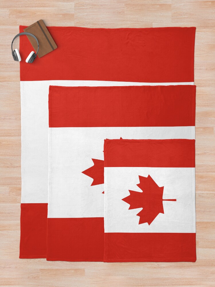 "Canadian Flag" Throw Blanket for Sale by Feelklin Redbubble