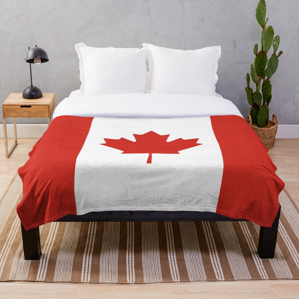 "Canadian Flag" Throw Blanket for Sale by Feelklin Redbubble