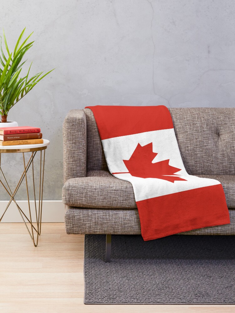 "Canadian Flag" Throw Blanket for Sale by Feelklin Redbubble