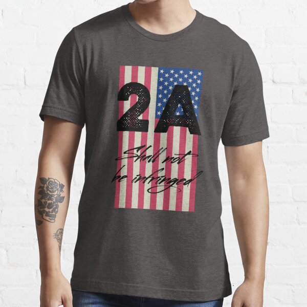 Second Amendment 2A graphic design  Essential T-Shirt for Sale by