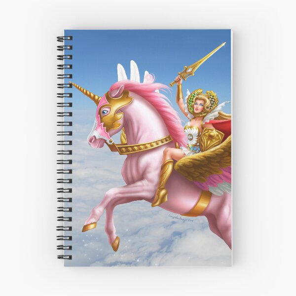 Item preview, She-Ra y Swiftwind volando en las nubes! designed and sold by caseysanborn.