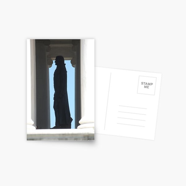 Jefferson Silhouette Postcard