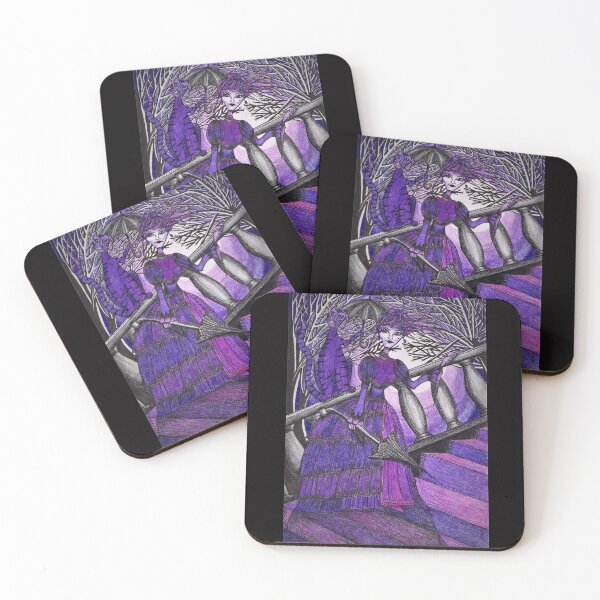 Item preview, Purple Cat with Umbrella designed and sold by PaniaBrown.