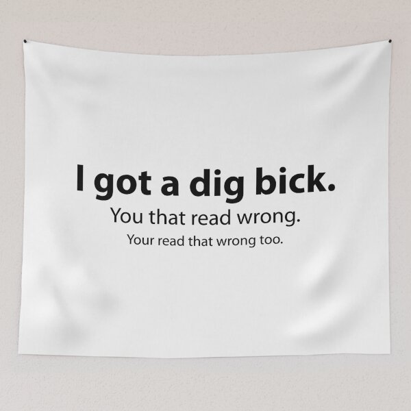 Item preview, I got a dig bick funny design - sticker designed and sold by estudio3e.