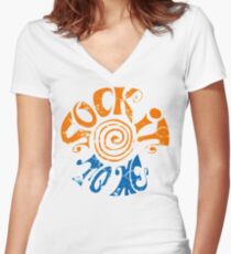 Sock It To Me! Women's Fitted V-Neck T-Shirt