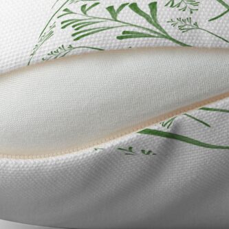 Alternate view of Leafy Greens Throw Pillow