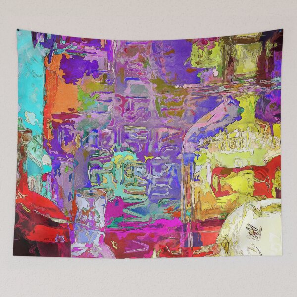 Item preview, Colorful Glass Bottles Abstract designed and sold by Phil Perkins.