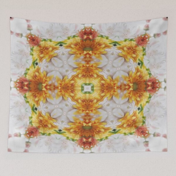Item preview, Gold Chrysanthemum Kaleidoscope Art 1 designed and sold by TravelPhotoArt.
