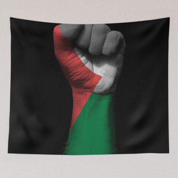 Item preview, Flag of Palestine on a Raised Clenched Fist  designed and sold by JeffBartels.