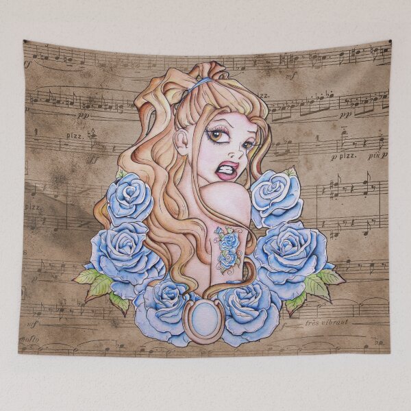 Item preview, A Rose by Any Other Name - Fantasy Pinup Tattoo Art designed and sold by Concetta Kilmer.
