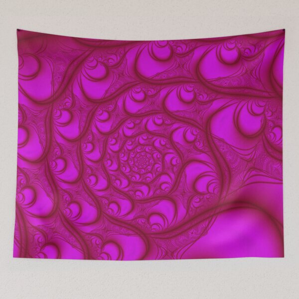 Item preview, Fractal Web Red on Pink designed and sold by charmarose.