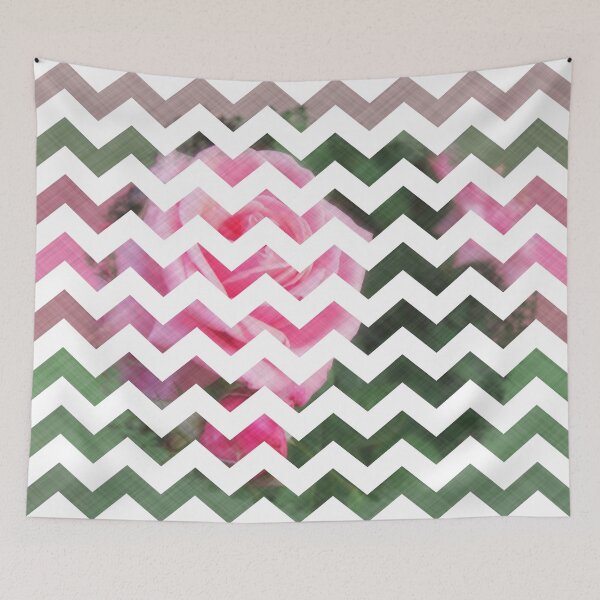 Item preview, Pink Roses in Anzures 1 Chevron 3T designed and sold by TravelPhotoArt.