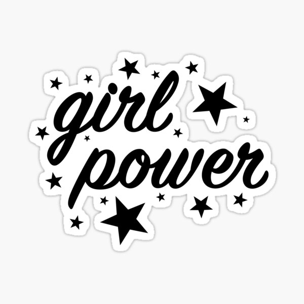 "Girl Power Stars" Sticker for Sale by MKCreations Redbubble