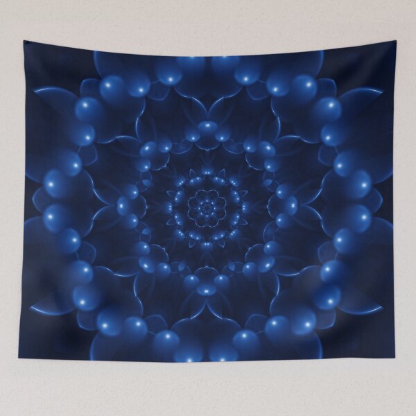 Item preview, Electric Blue Kaleidoscope Mandala designed and sold by Kitty Bitty.
