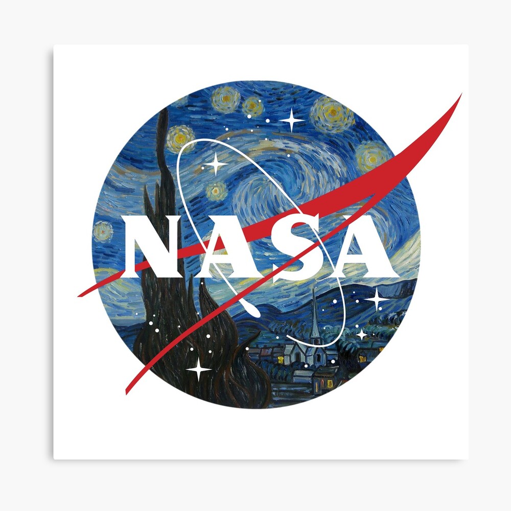 Nasa Logo Starry Night Photographic Print By Stellersjay Redbubble