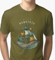 Whale | Petrol Grey Tri-blend T-Shirt
