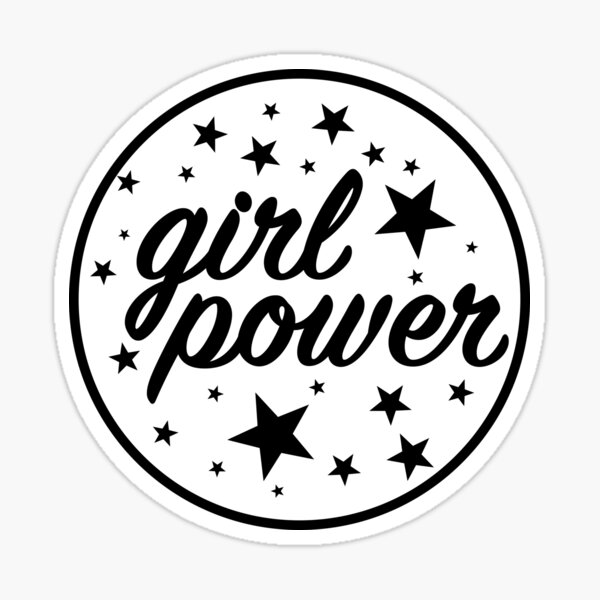 "Girl Power" Sticker for Sale by MKCreations Redbubble