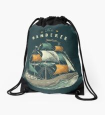 Whale | Petrol Grey Drawstring Bag