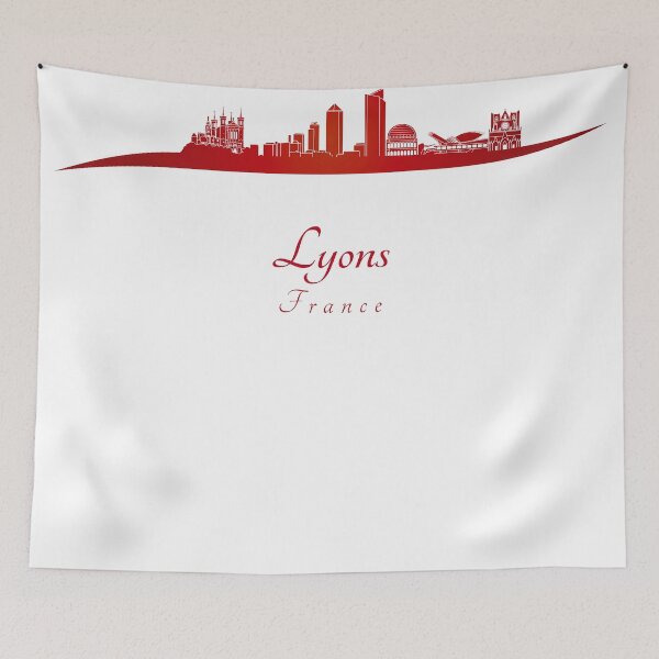 Item preview, Lyons skyline in red designed and sold by paulrommer.