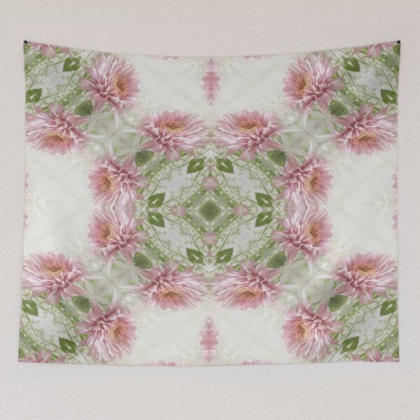 Item preview, Pink Chrysanthemums Kaleidoscope Art 10 designed and sold by TravelPhotoArt.