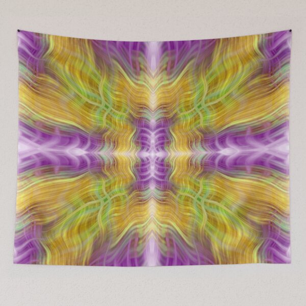 Item preview, Yellow Green And Purple Plaid Strands designed and sold by Ruth Palmer.