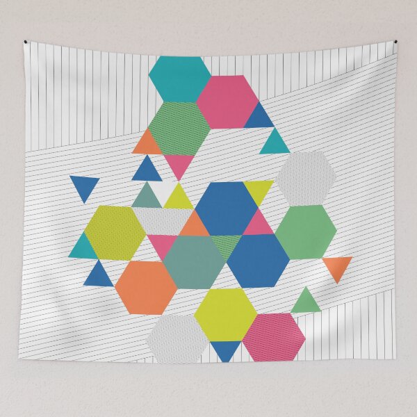 Item preview, Hexagon Stripes 1 designed and sold by ME Design Studio.
