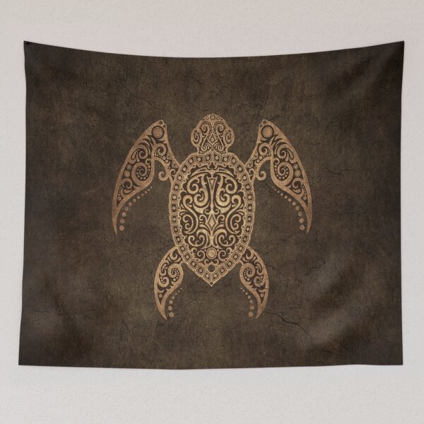 Item preview, Intricate Vintage and Cracked Sea Turtle designed and sold by JeffBartels.