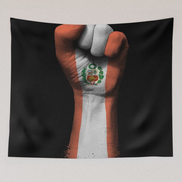 Item preview, Flag of Peru on a Raised Clenched Fist  designed and sold by JeffBartels.