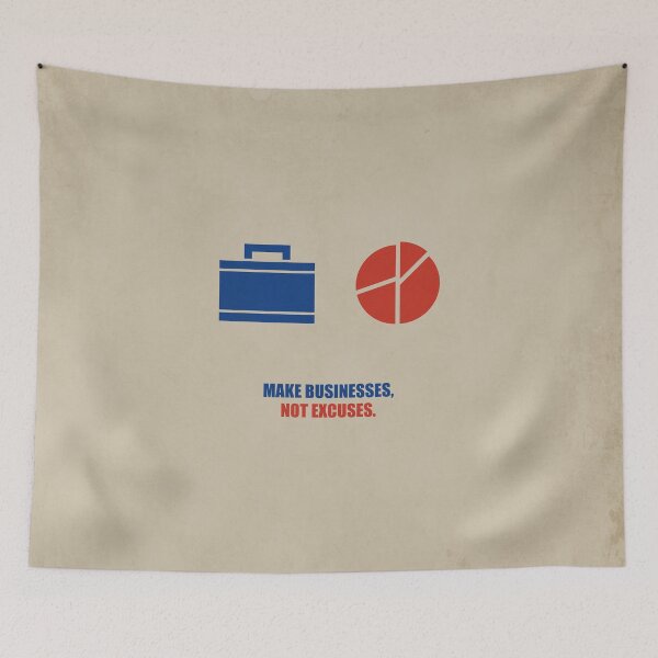 Item preview, Make Businesses, Not Excuses - Corporate Startup Quotes designed and sold by Labno4.