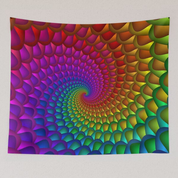 Item preview, Rainbow Fractal Spiral  designed and sold by Kitty Bitty.