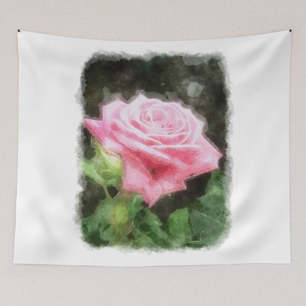 Item preview, Pink Roses in Anzures 3 Watercolor designed and sold by TravelPhotoArt.
