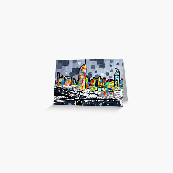 Item preview, Beautiful Bright Brisbane City - Cityscape Art designed and sold by Annalee Beer.