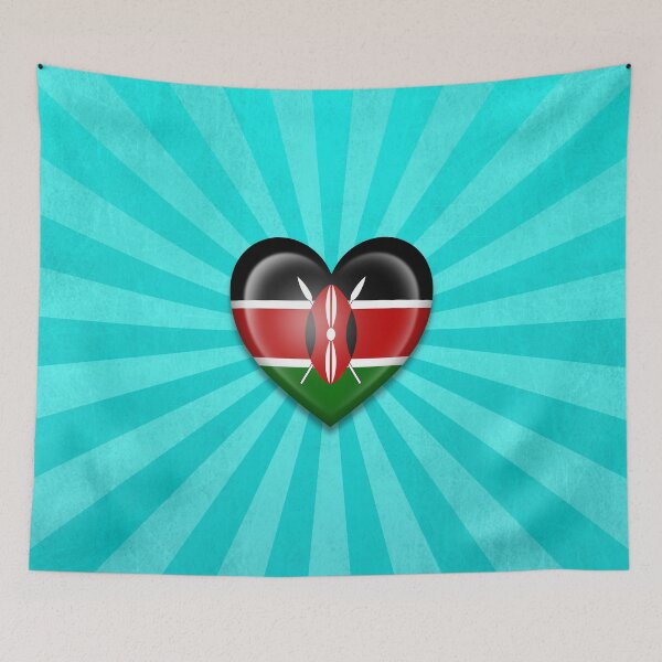 Item preview, Kenyan Heart Flag designed and sold by JeffBartels.