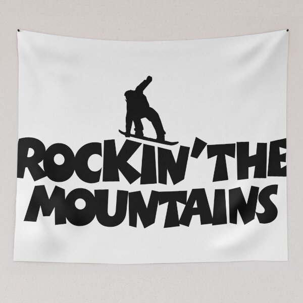 Item preview, Rockin the mountains - snowboard designed and sold by theshirtshops.