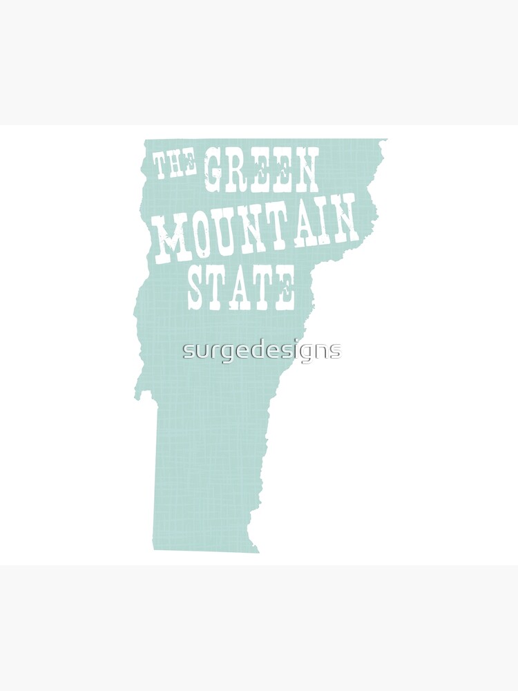 "Vermont State Slogan Motto" Tapestry by surgedesigns Redbubble