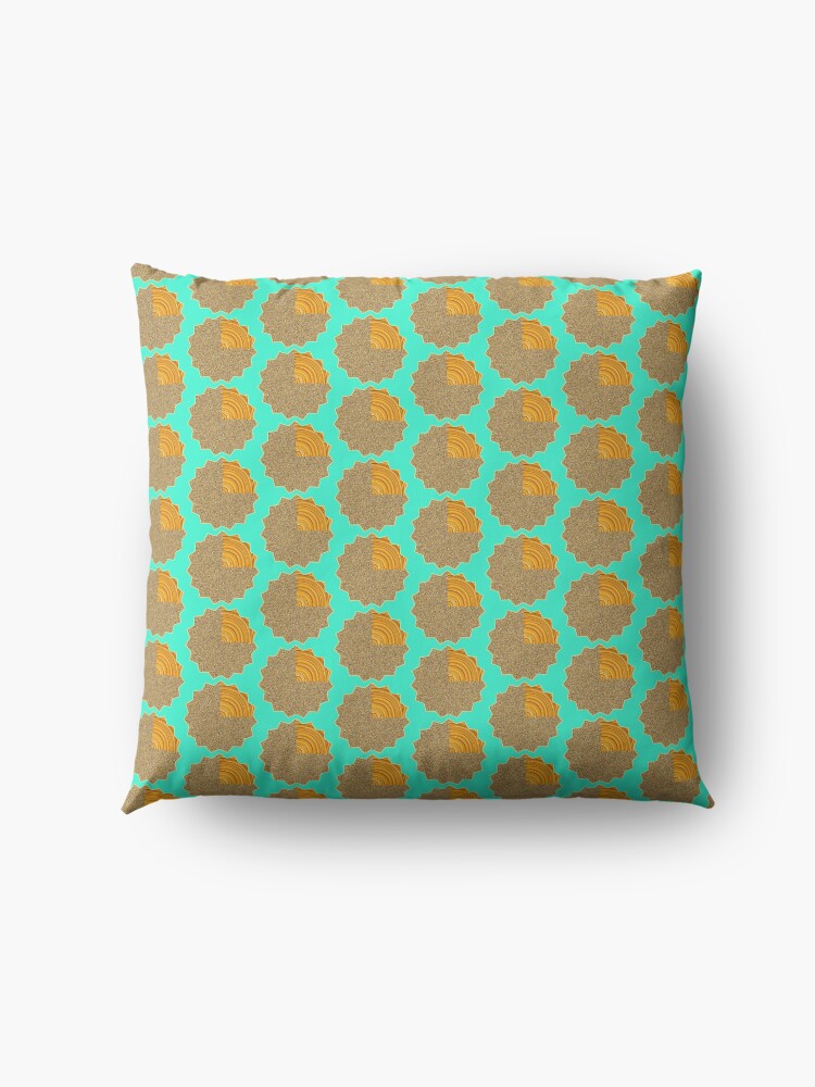Alternate view of Electric Field Art II Repeating Floor Pillow