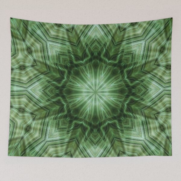 Item preview, Green Stripes Kaleidoscope 3 designed and sold by TravelPhotoArt.