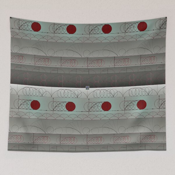 Item preview, "Cycloid Curves - RED"© designed and sold by Lisa Clark - Thinker Collection STEM Art and MORE.
