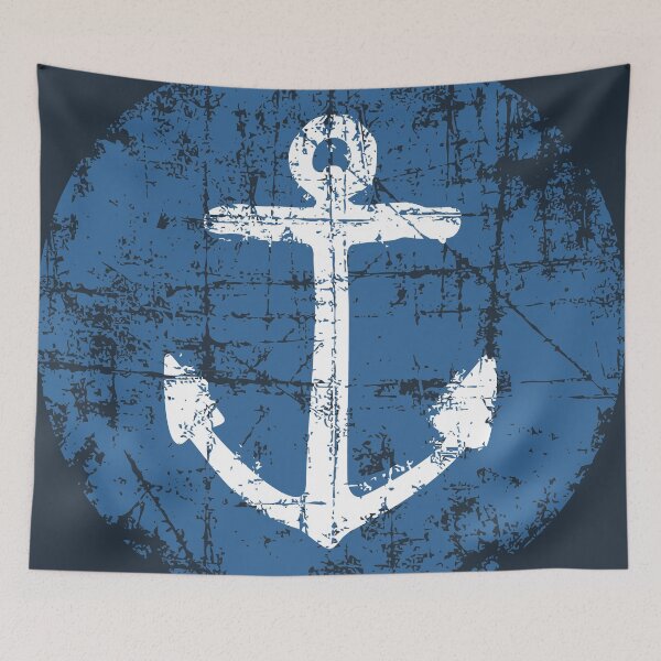 Item preview, Anchor Sign Vintage Navy designed and sold by theshirtshops.