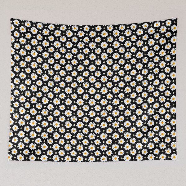 Item preview, Daisies Pattern (black background) designed and sold by sirwatson.