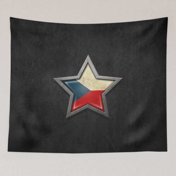 Item preview, Czech Flag inside of an Aged and Scratched Star designed and sold by JeffBartels.