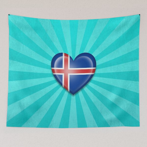 Item preview, Icelandic Heart Flag designed and sold by JeffBartels.