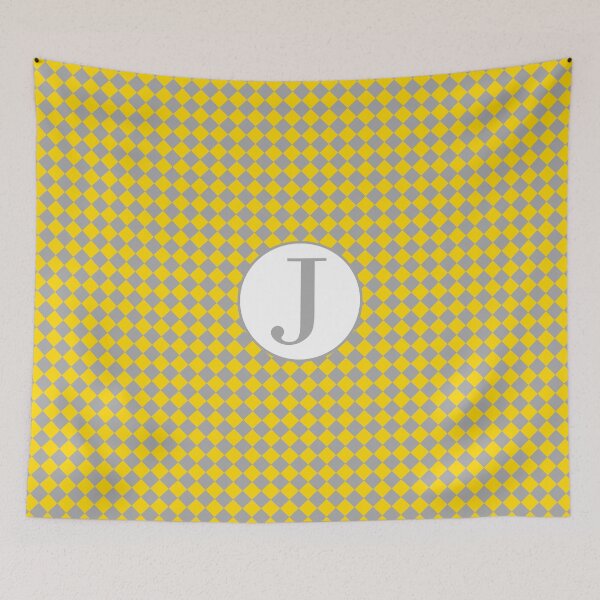 Item preview, J Checkard designed and sold by MonogramMonkey.
